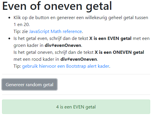 Even of oneven getal