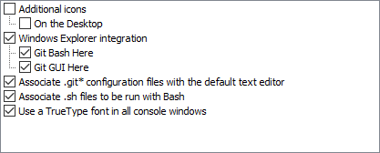 Vink de optie 'Windows Explorer Integration' aan!